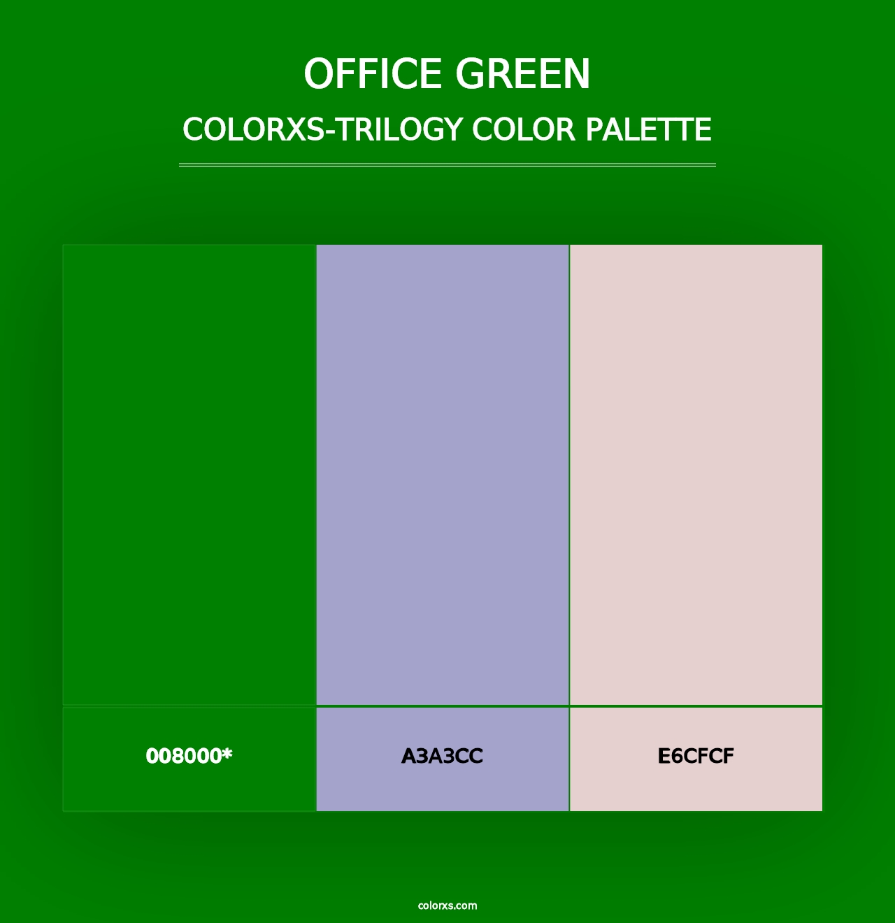 Office Green - Colorxs Trilogy Palette