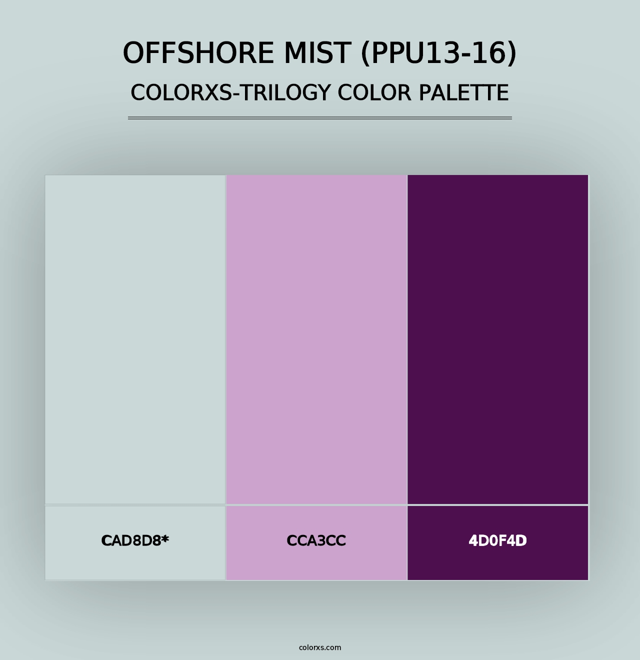 Offshore Mist (PPU13-16) - Colorxs Trilogy Palette