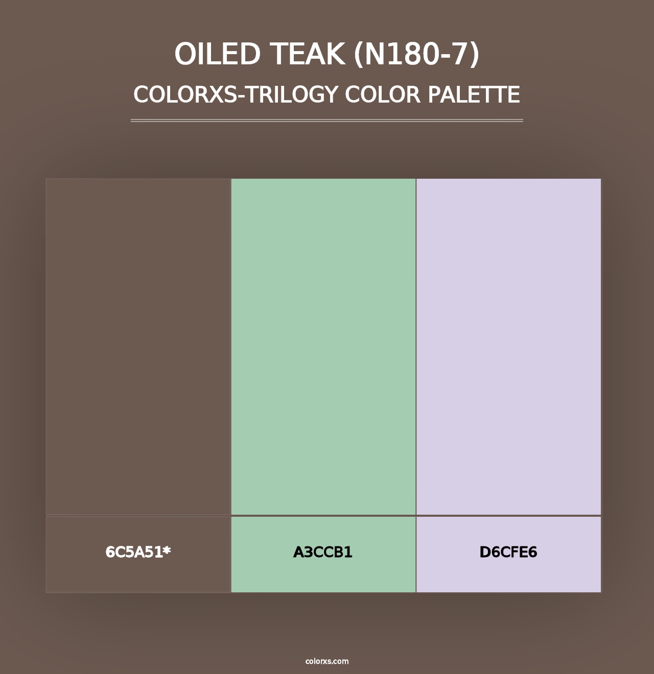 Oiled Teak (N180-7) - Colorxs Trilogy Palette