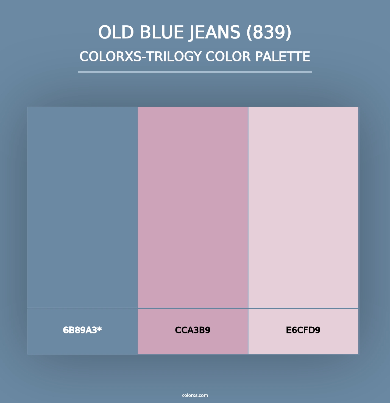 Old Blue Jeans (839) - Colorxs Trilogy Palette