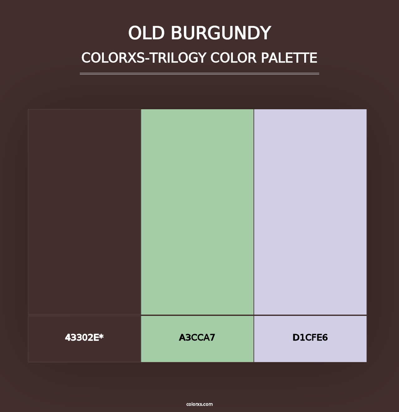 Old Burgundy - Colorxs Trilogy Palette