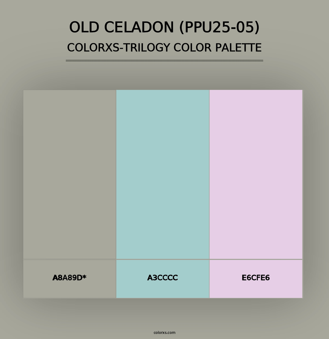 Old Celadon (PPU25-05) - Colorxs Trilogy Palette