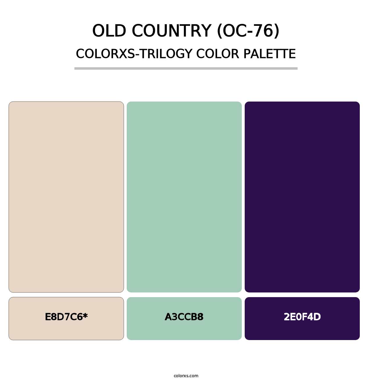 Old Country (OC-76) - Colorxs Trilogy Palette