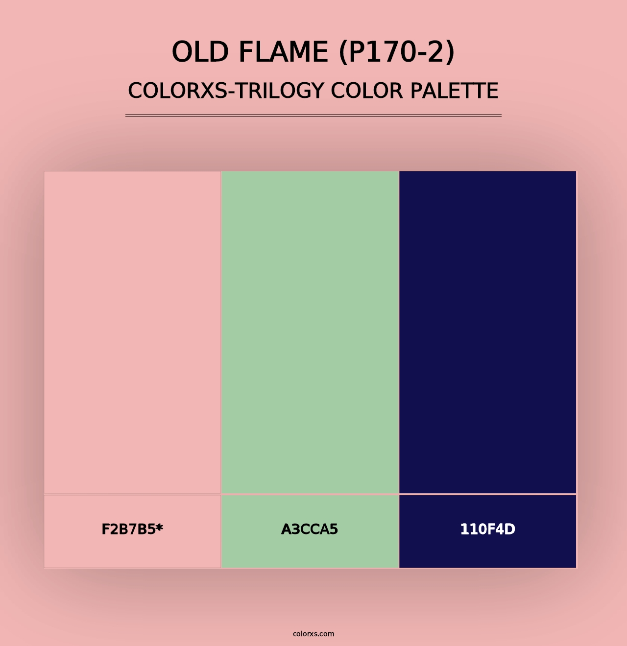 Old Flame (P170-2) - Colorxs Trilogy Palette