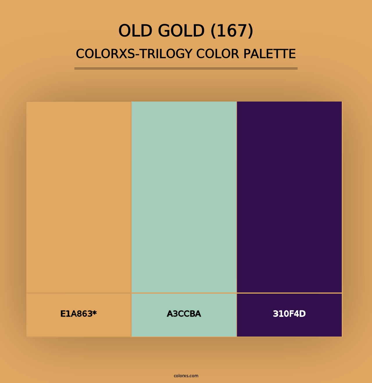 Old Gold (167) - Colorxs Trilogy Palette