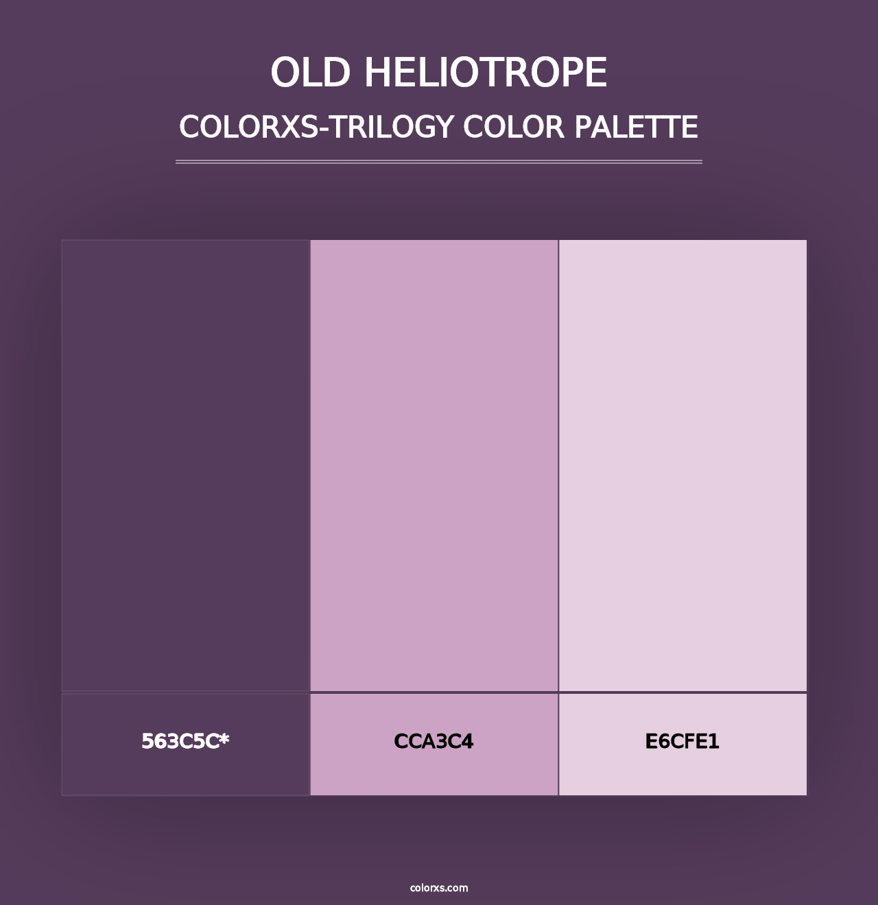 Old Heliotrope - Colorxs Trilogy Palette