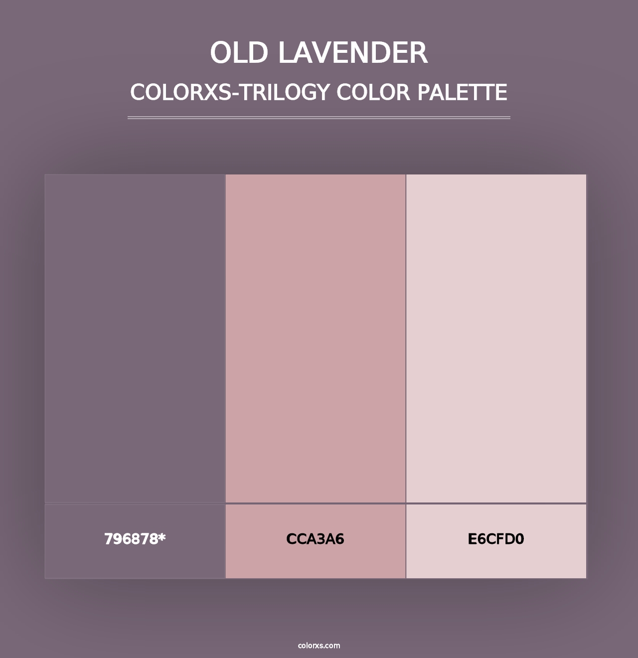 Old Lavender - Colorxs Trilogy Palette