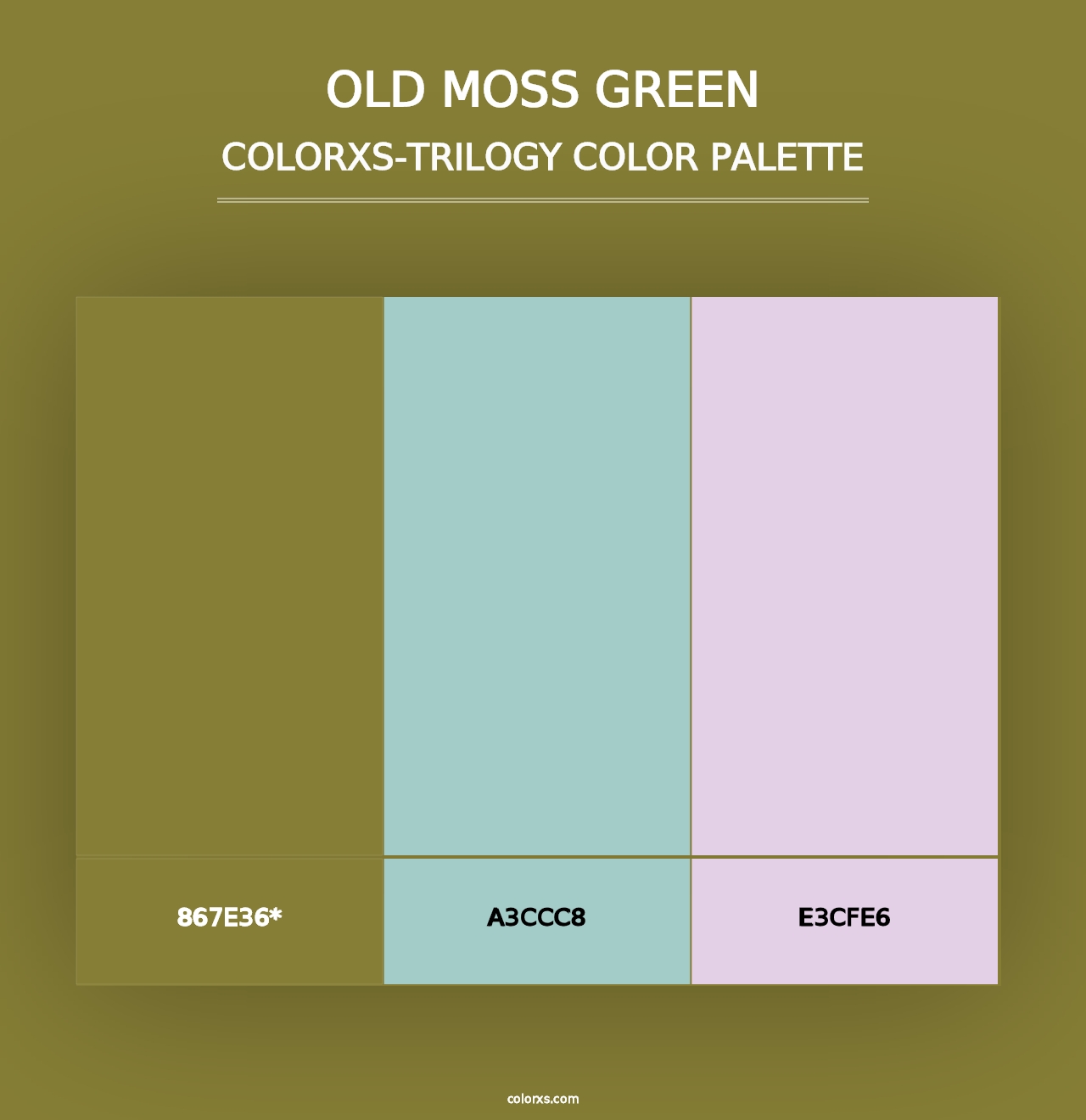 Old Moss Green - Colorxs Trilogy Palette