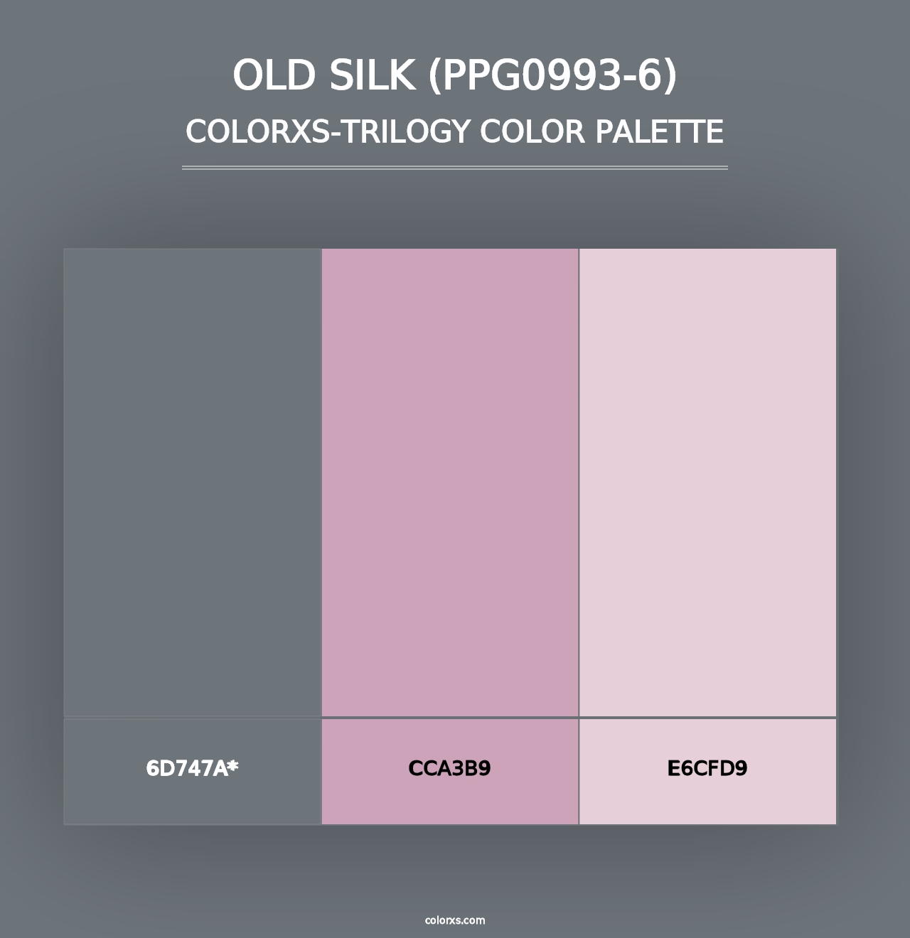 Old Silk (PPG0993-6) - Colorxs Trilogy Palette