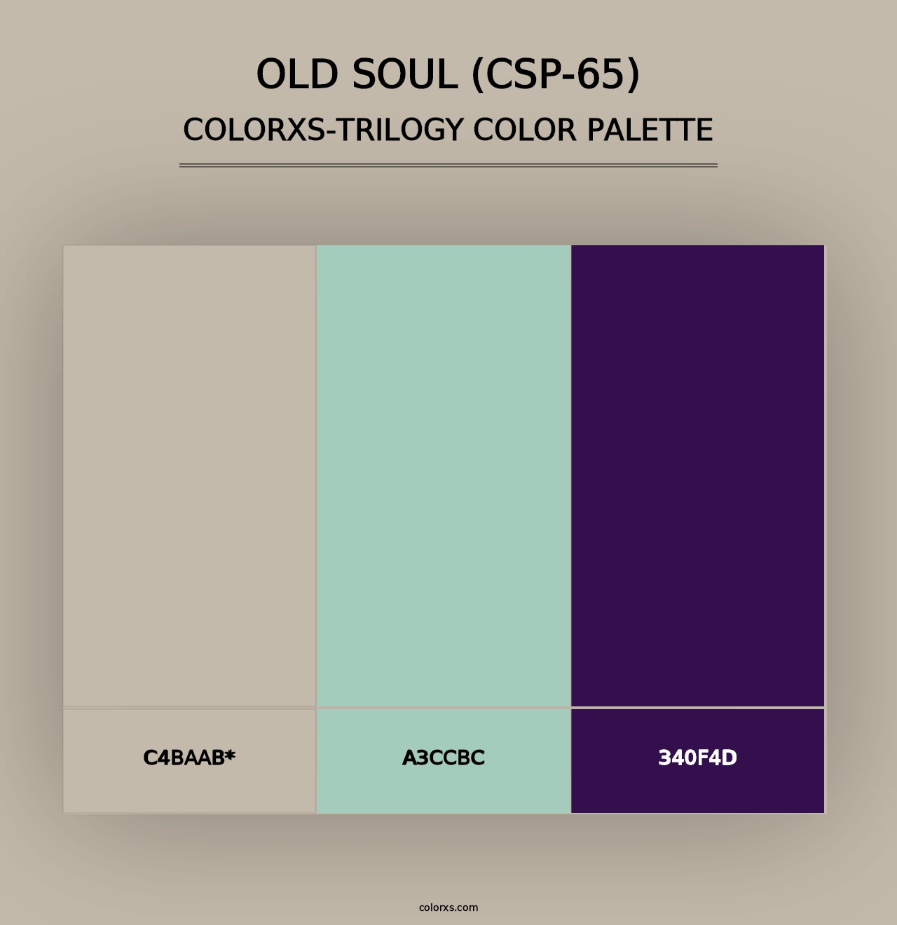 Old Soul (CSP-65) - Colorxs Trilogy Palette