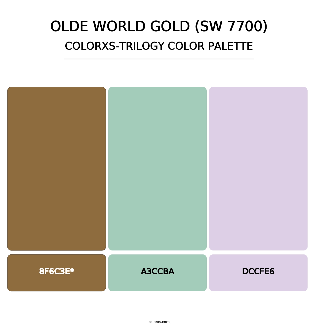 Olde World Gold (SW 7700) - Colorxs Trilogy Palette