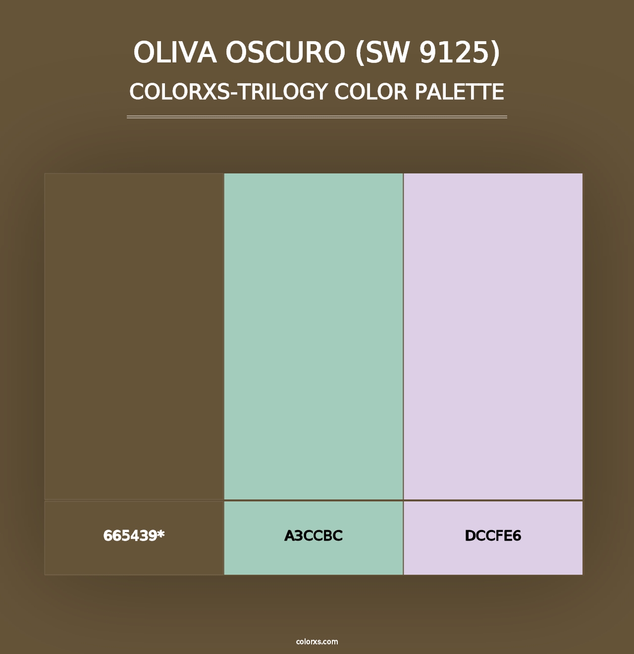 Oliva Oscuro (SW 9125) - Colorxs Trilogy Palette