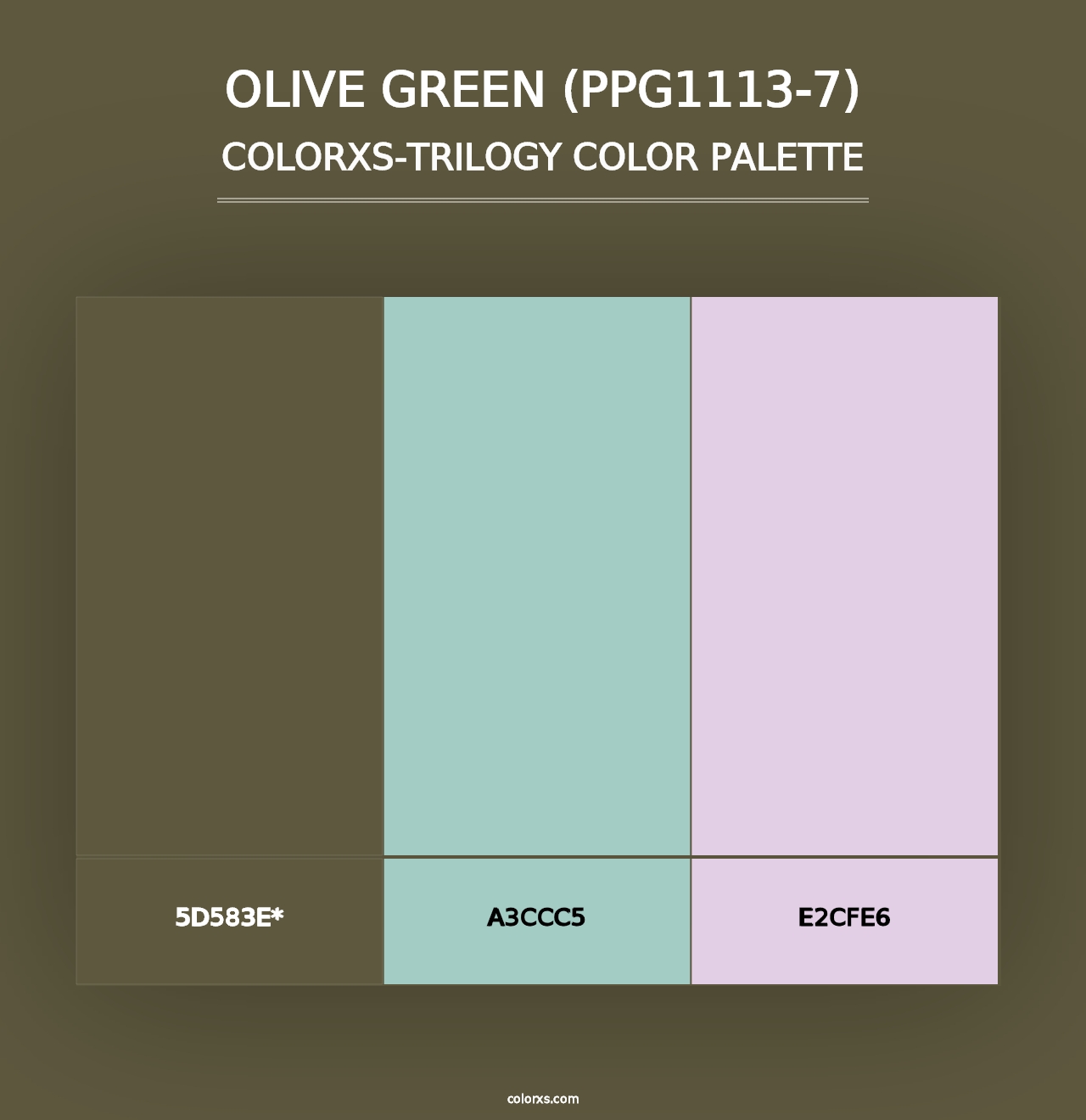 Olive Green (PPG1113-7) - Colorxs Trilogy Palette