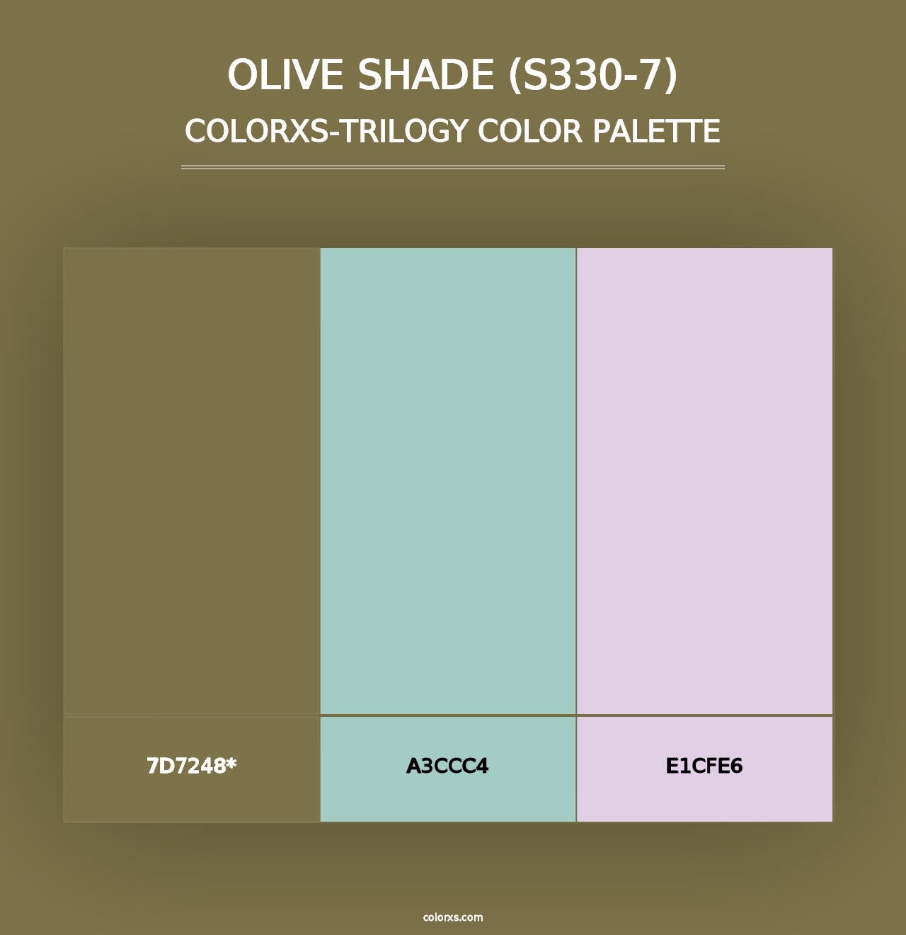 Olive Shade (S330-7) - Colorxs Trilogy Palette