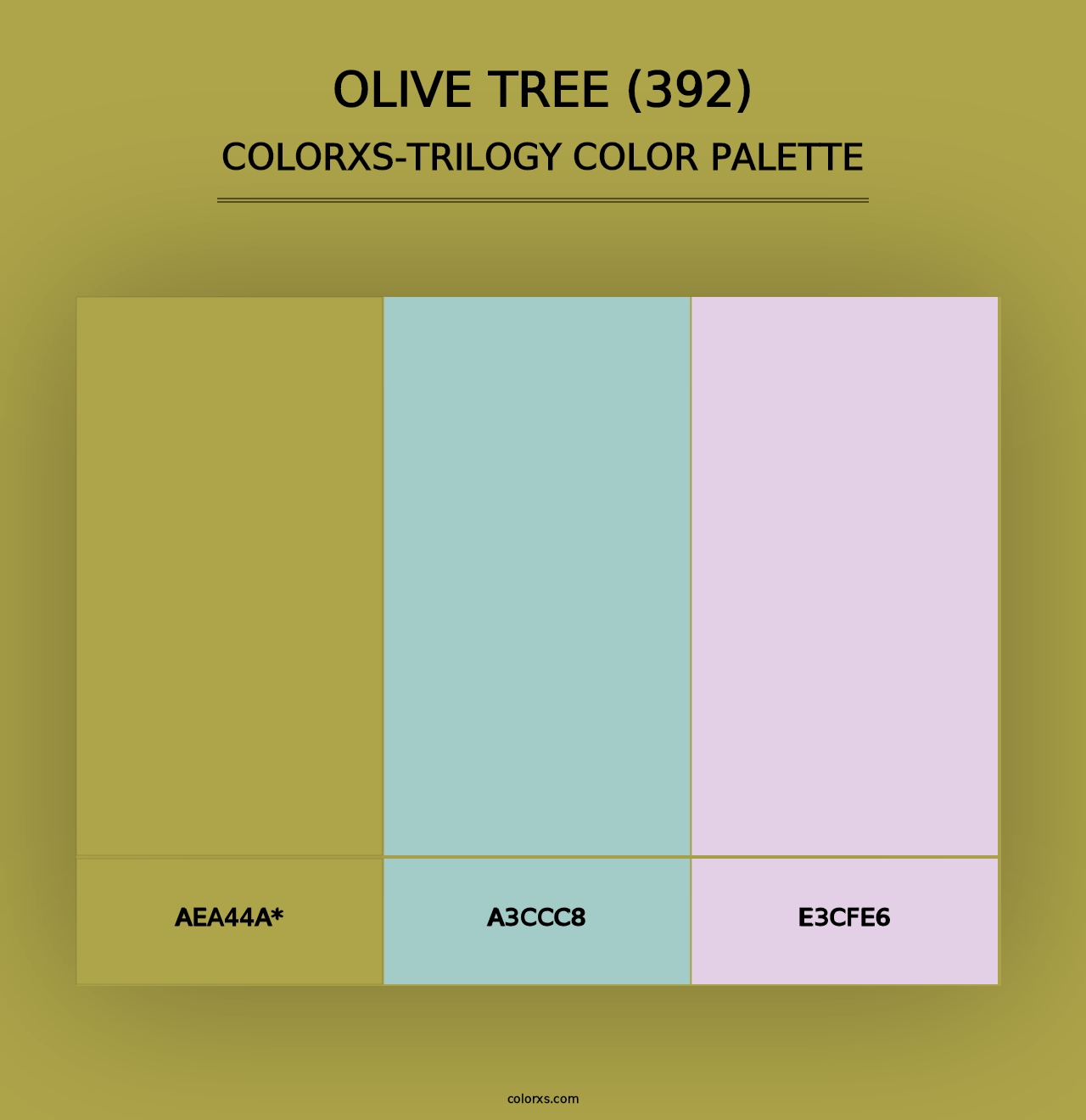 Olive Tree (392) - Colorxs Trilogy Palette