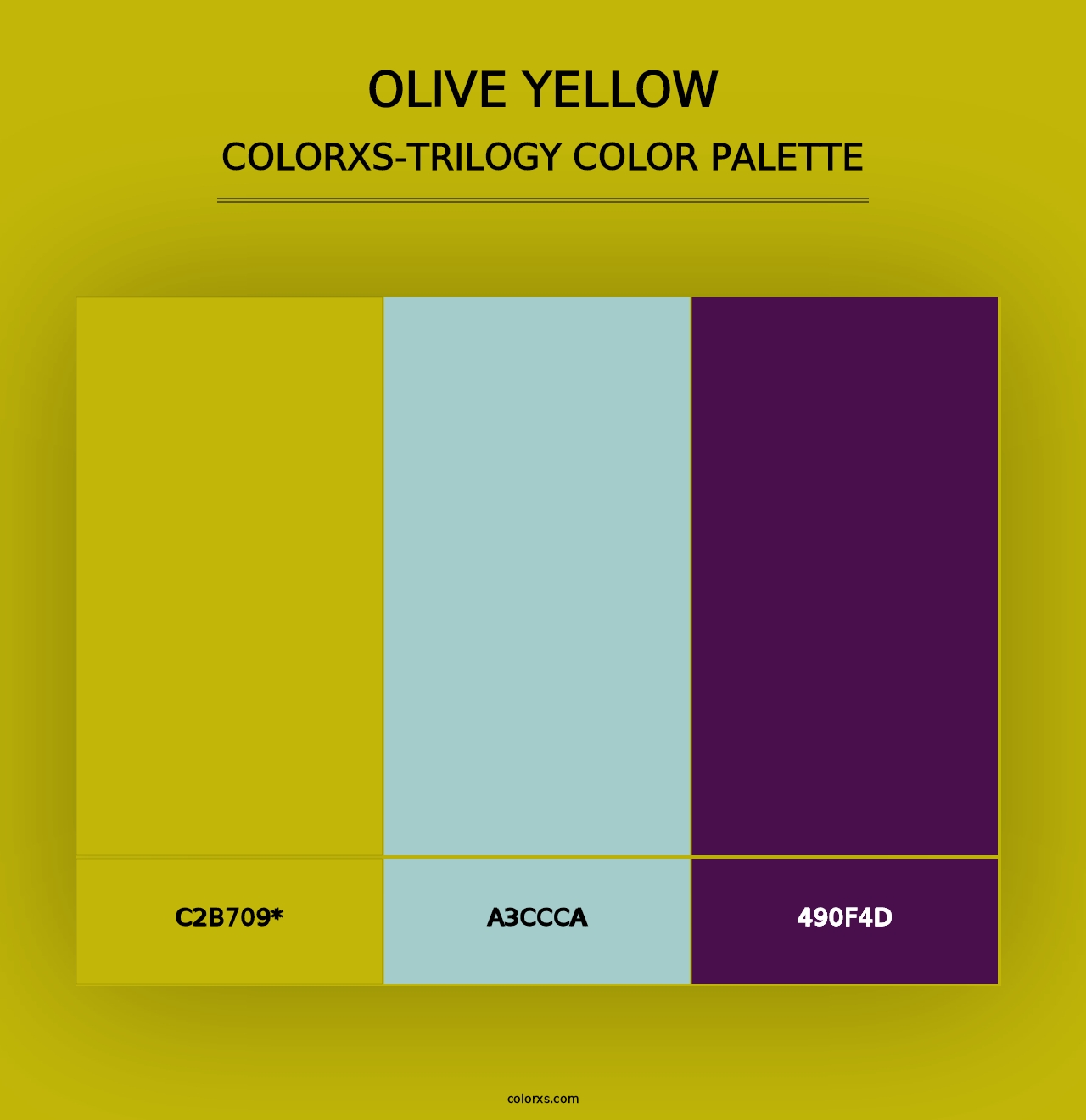 Olive Yellow - Colorxs Trilogy Palette