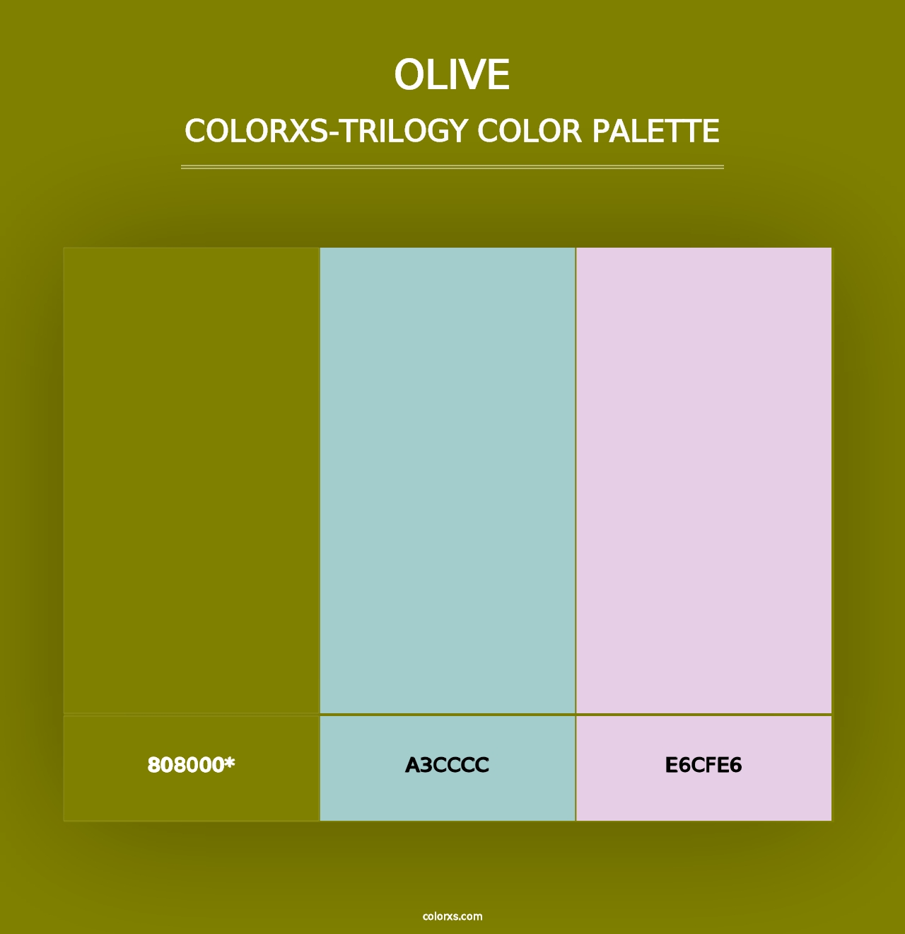 Olive - Colorxs Trilogy Palette