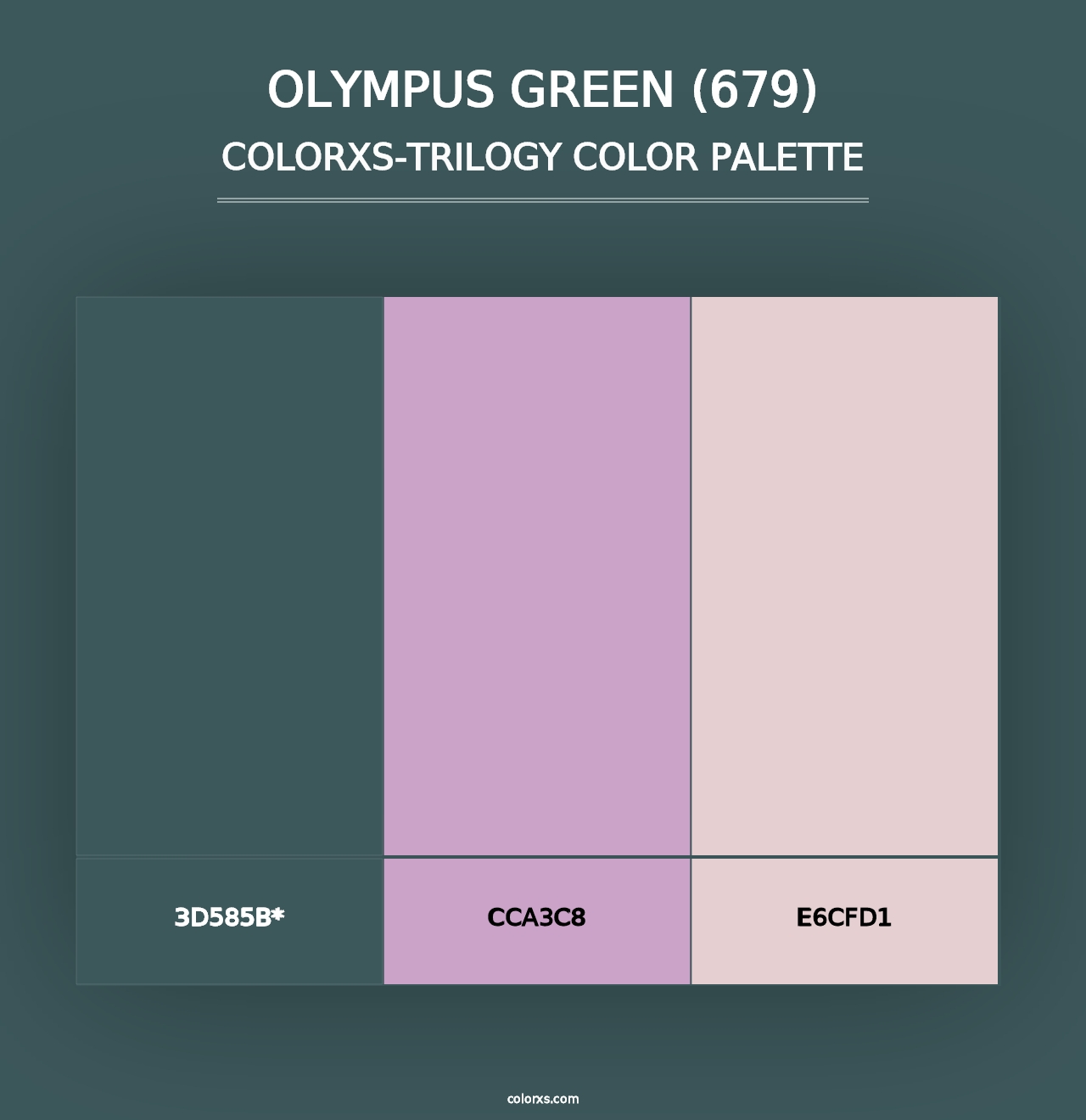 Olympus Green (679) - Colorxs Trilogy Palette