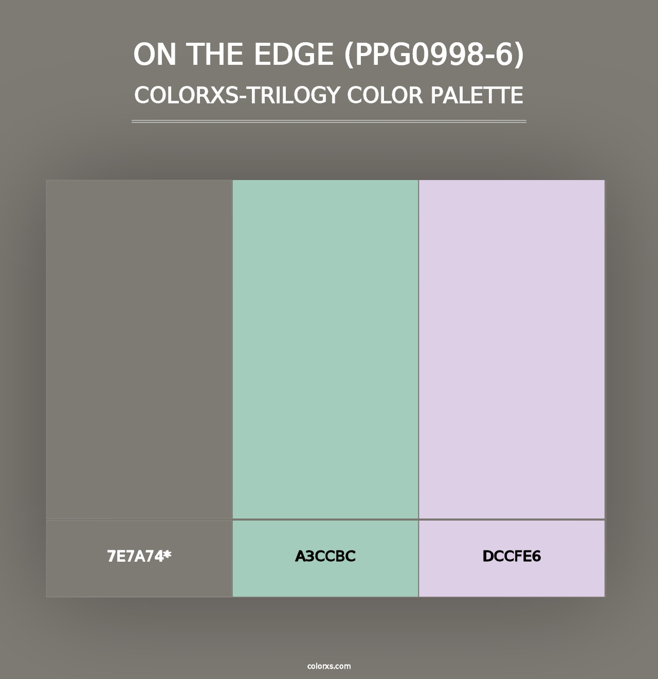 On The Edge (PPG0998-6) - Colorxs Trilogy Palette