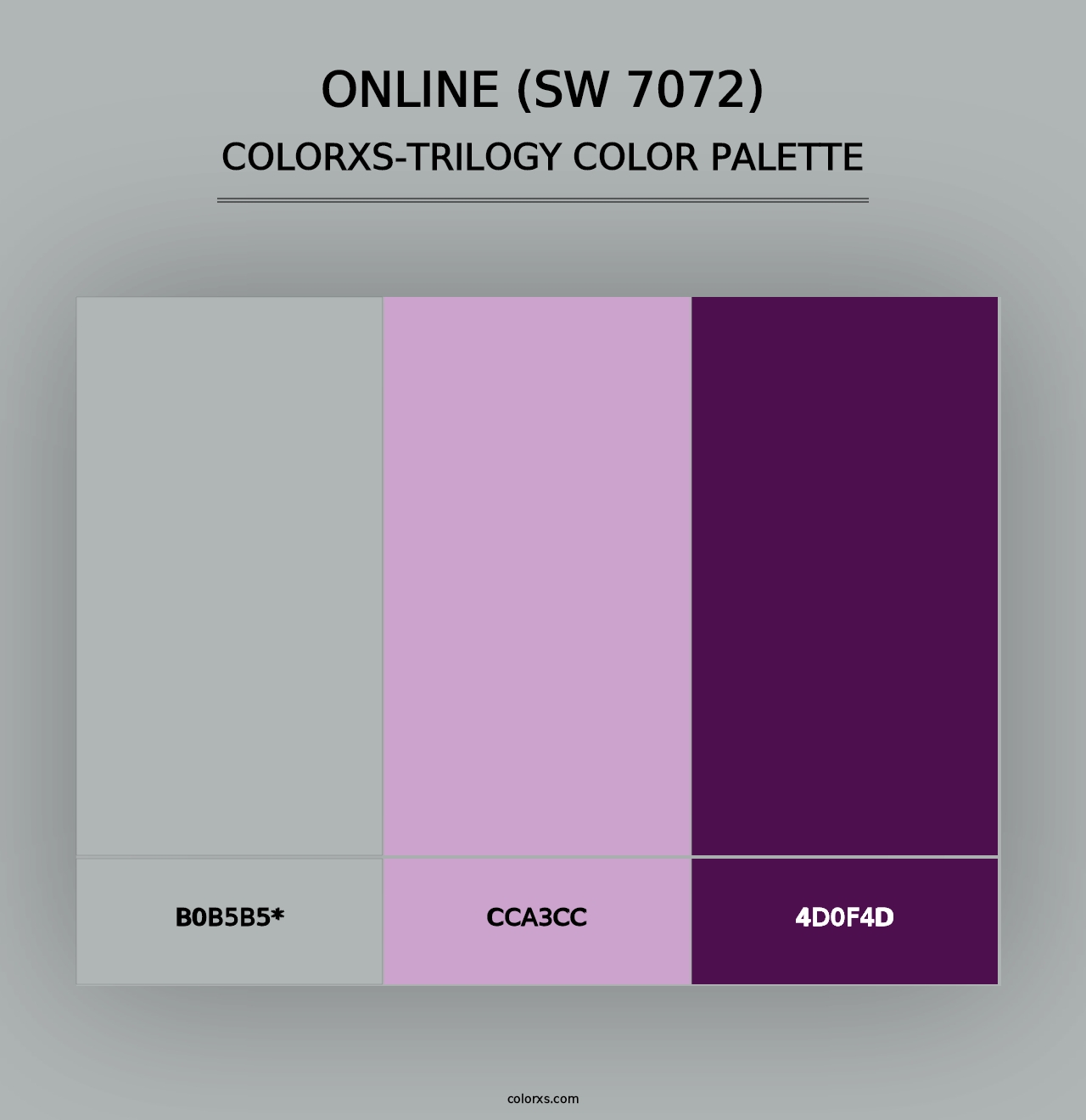 Online (SW 7072) - Colorxs Trilogy Palette