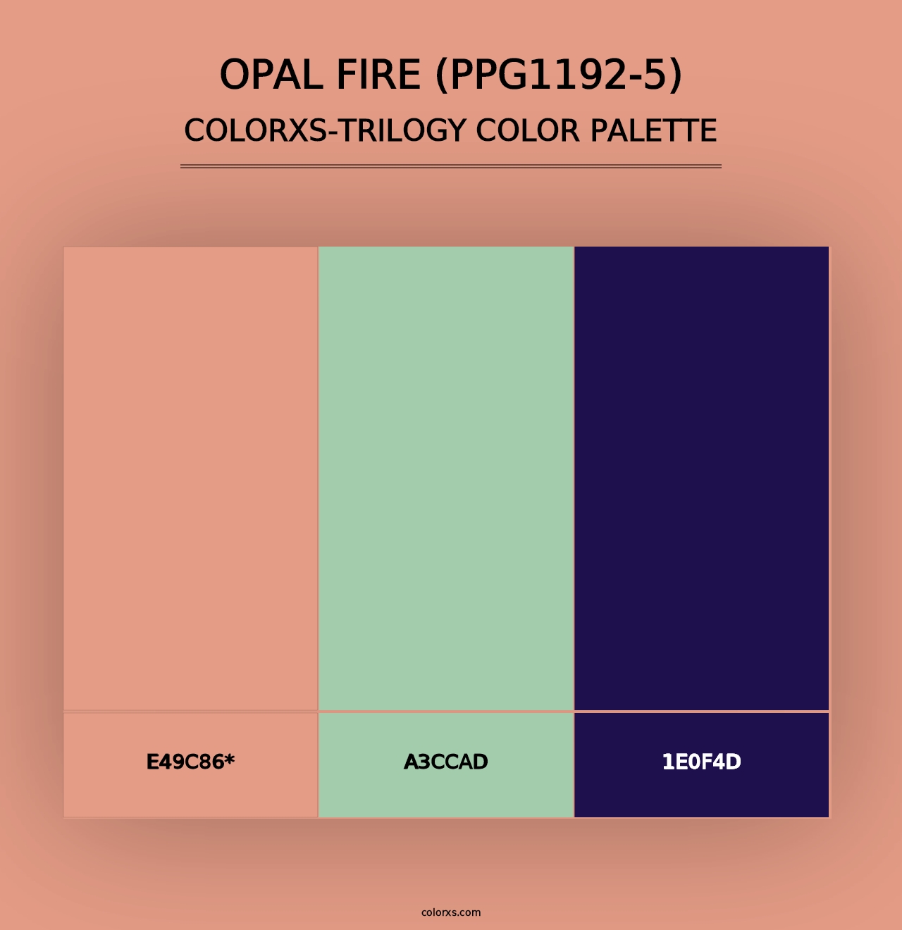 Opal Fire (PPG1192-5) - Colorxs Trilogy Palette