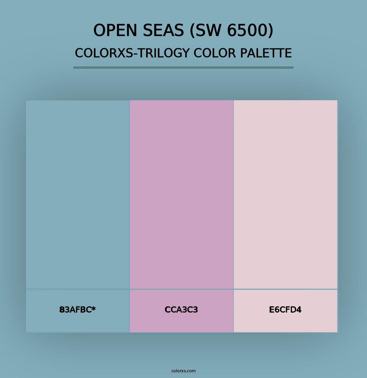 Open Seas (SW 6500) - Colorxs Trilogy Palette