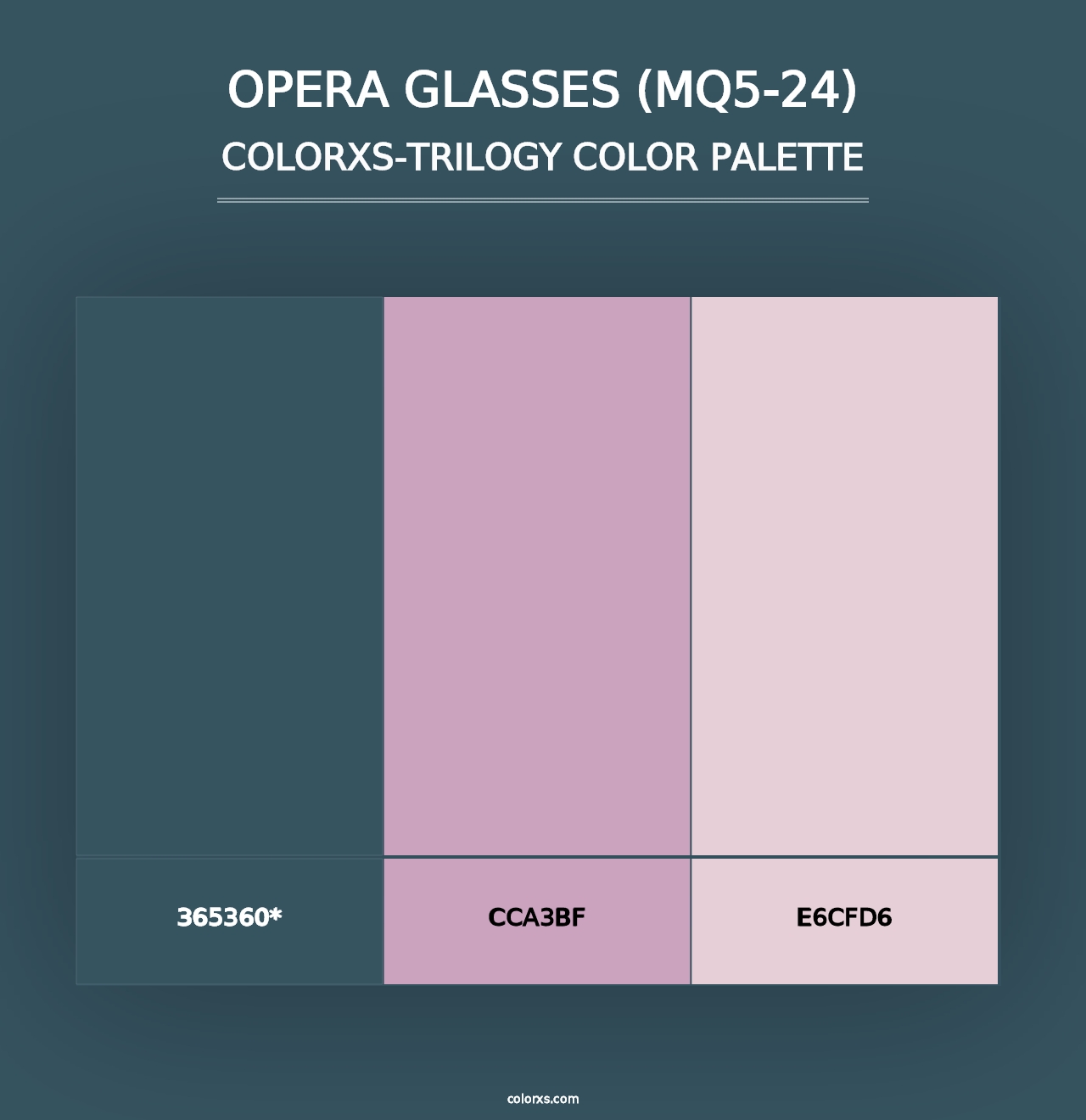 Opera Glasses (MQ5-24) - Colorxs Trilogy Palette