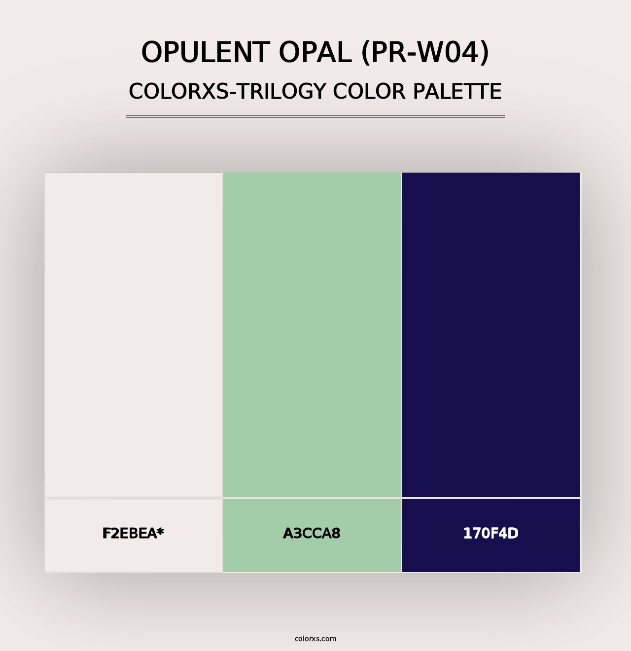 Opulent Opal (PR-W04) - Colorxs Trilogy Palette