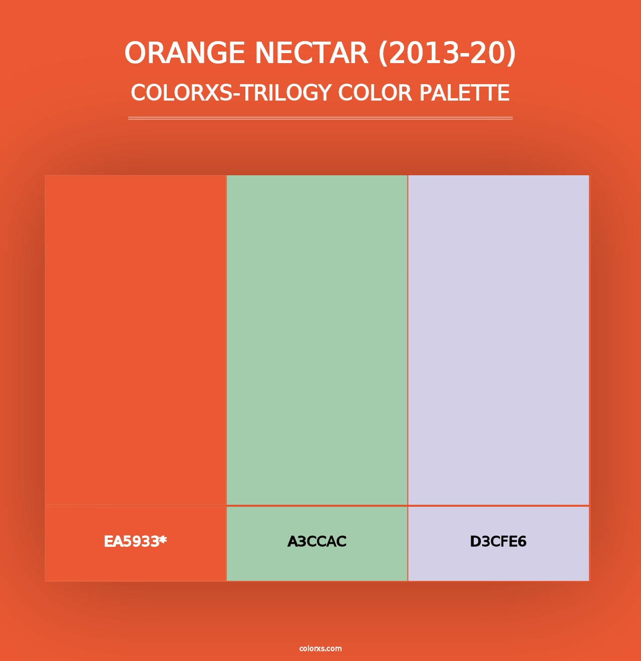 Orange Nectar (2013-20) - Colorxs Trilogy Palette