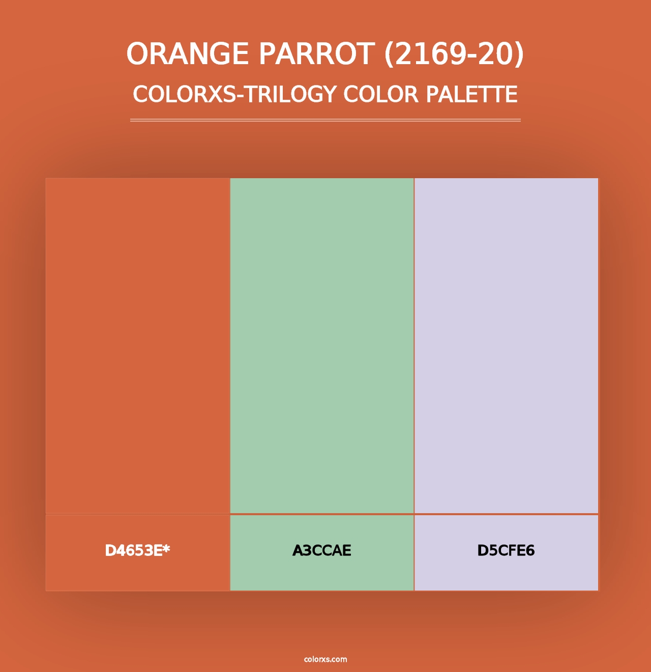 Orange Parrot (2169-20) - Colorxs Trilogy Palette