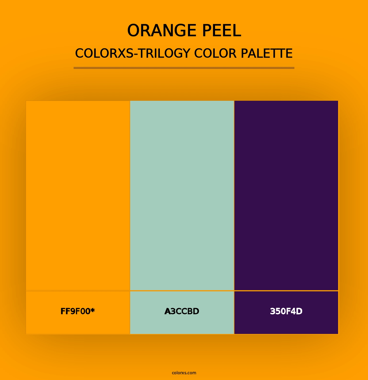 Orange Peel - Colorxs Trilogy Palette