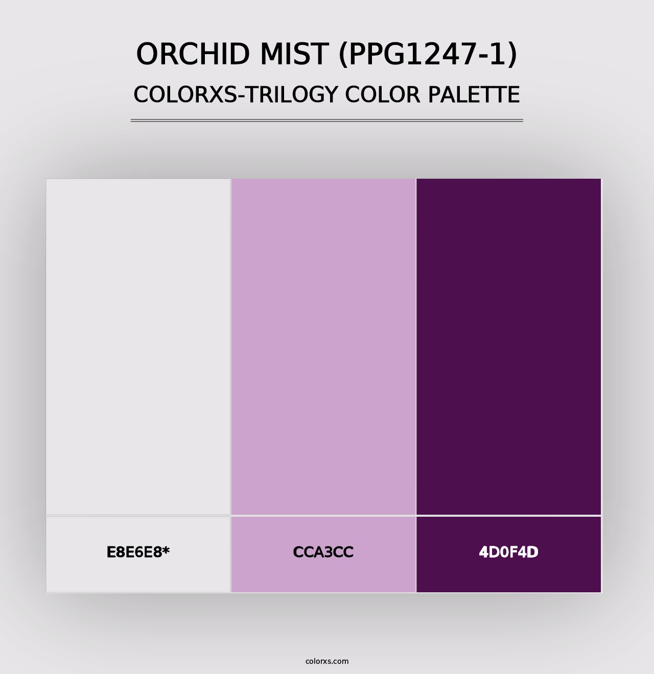 Orchid Mist (PPG1247-1) - Colorxs Trilogy Palette