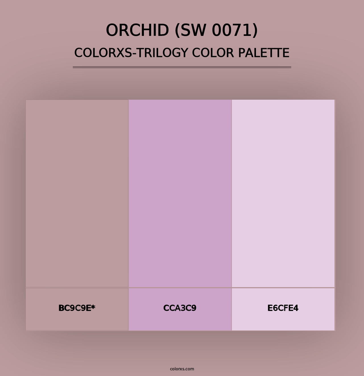 Orchid (SW 0071) - Colorxs Trilogy Palette