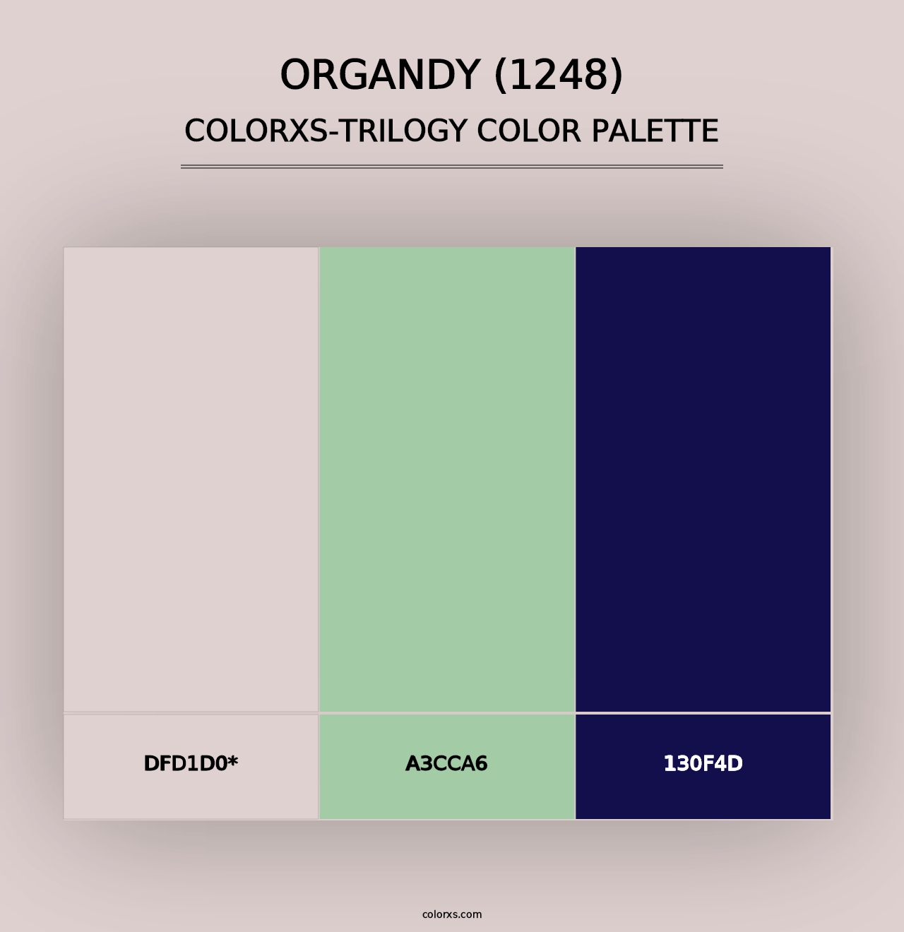 Organdy (1248) - Colorxs Trilogy Palette