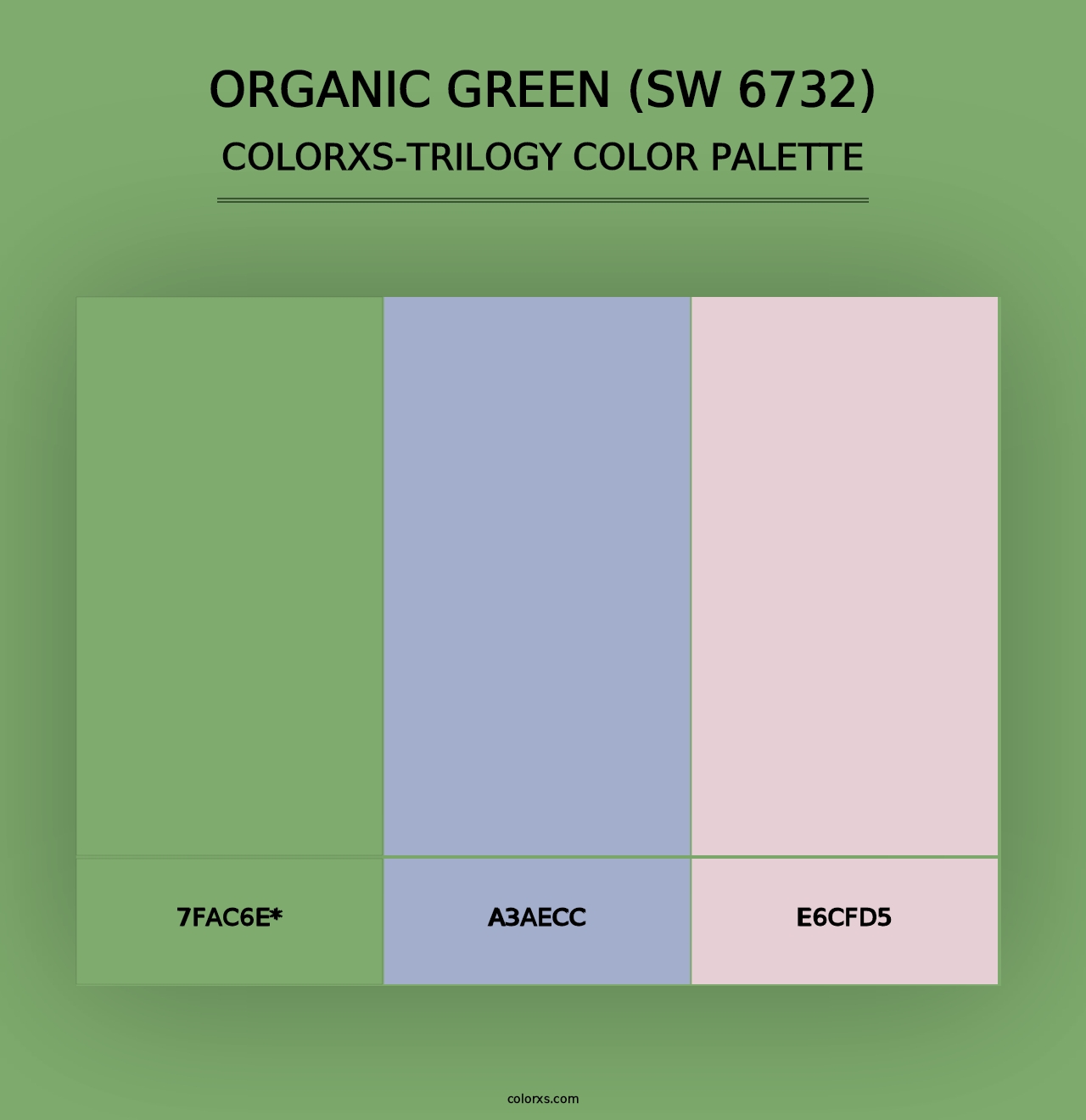 Organic Green (SW 6732) - Colorxs Trilogy Palette