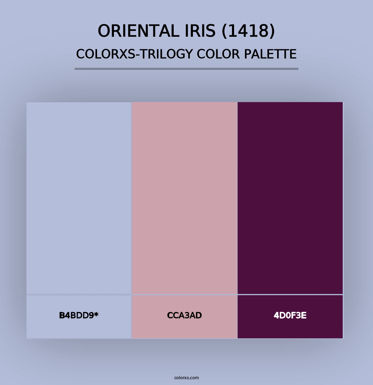 Oriental Iris (1418) - Colorxs Trilogy Palette