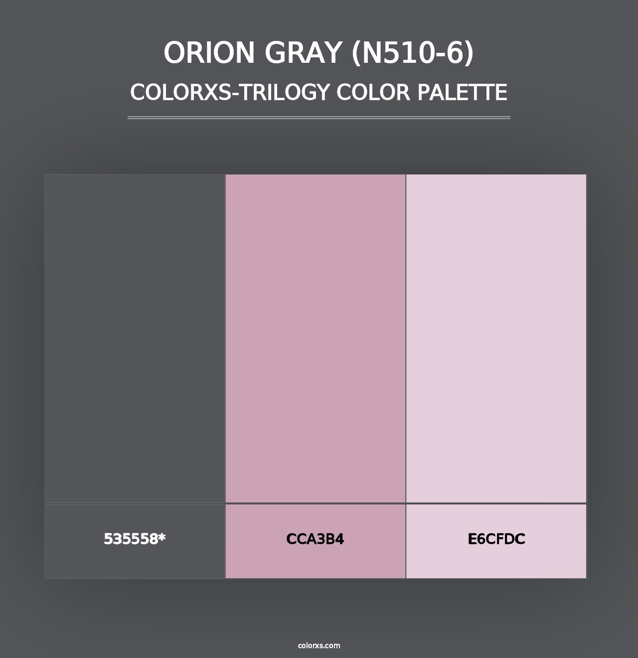 Orion Gray (N510-6) - Colorxs Trilogy Palette