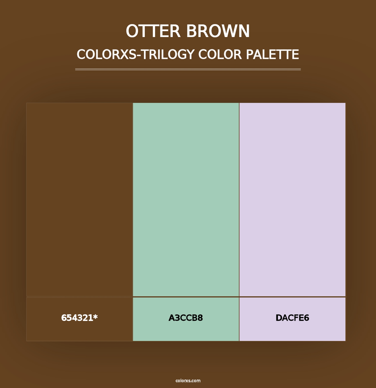 Otter Brown - Colorxs Trilogy Palette