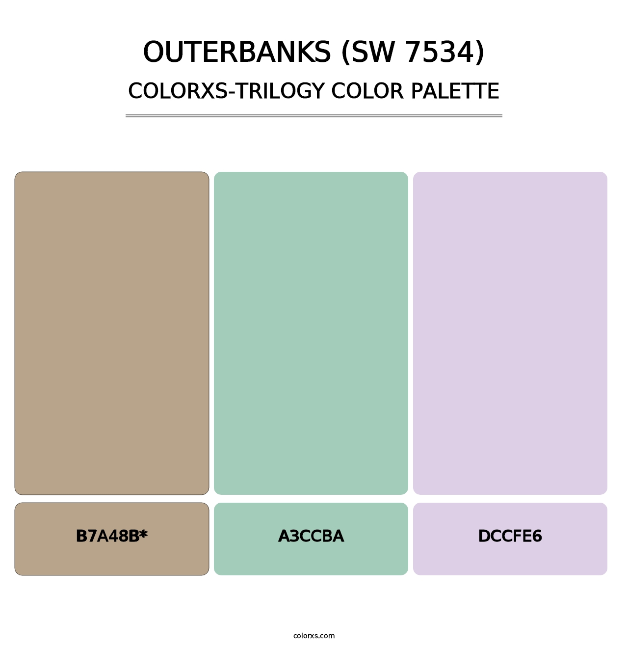 Outerbanks (SW 7534) - Colorxs Trilogy Palette