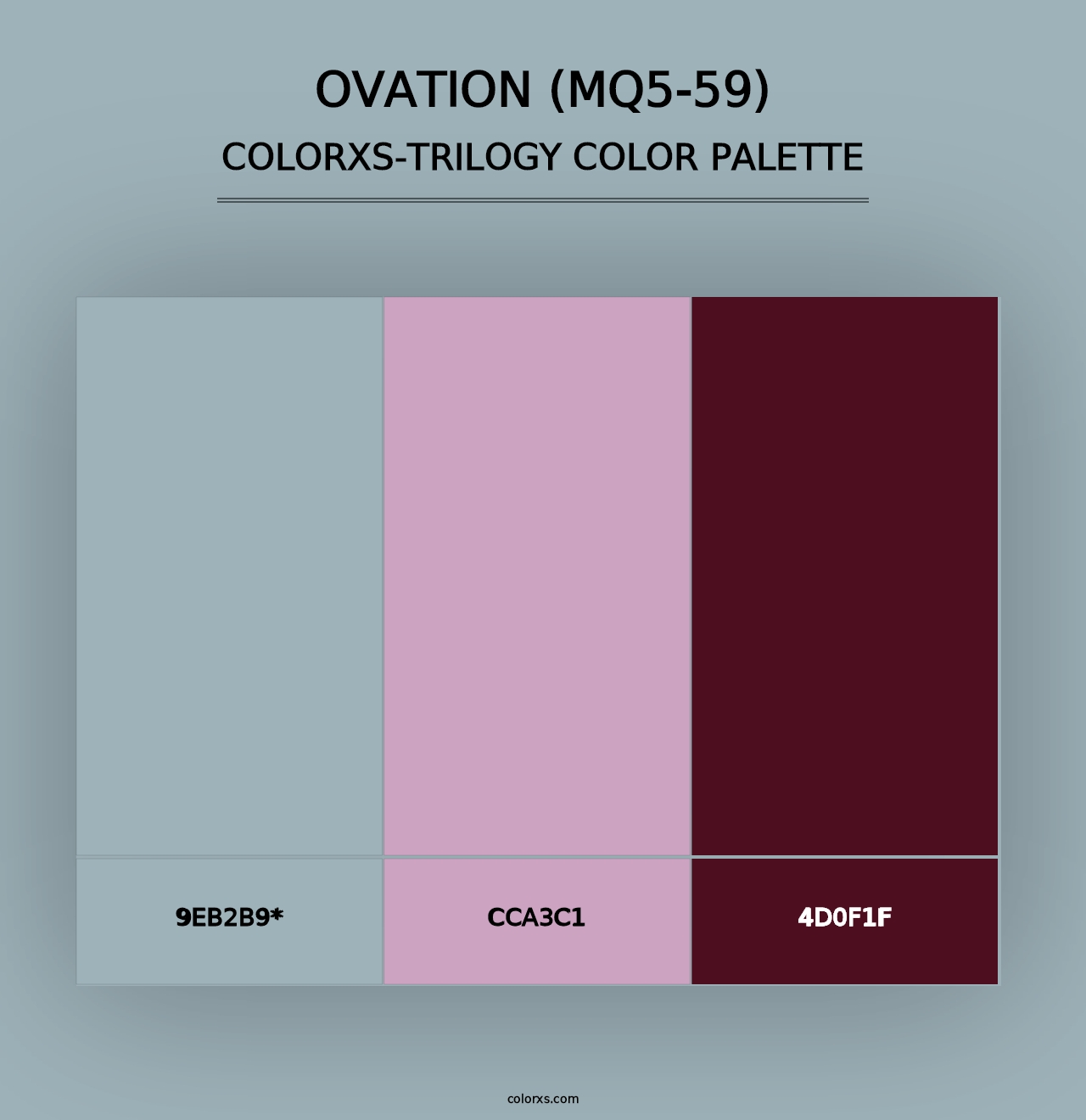 Ovation (MQ5-59) - Colorxs Trilogy Palette