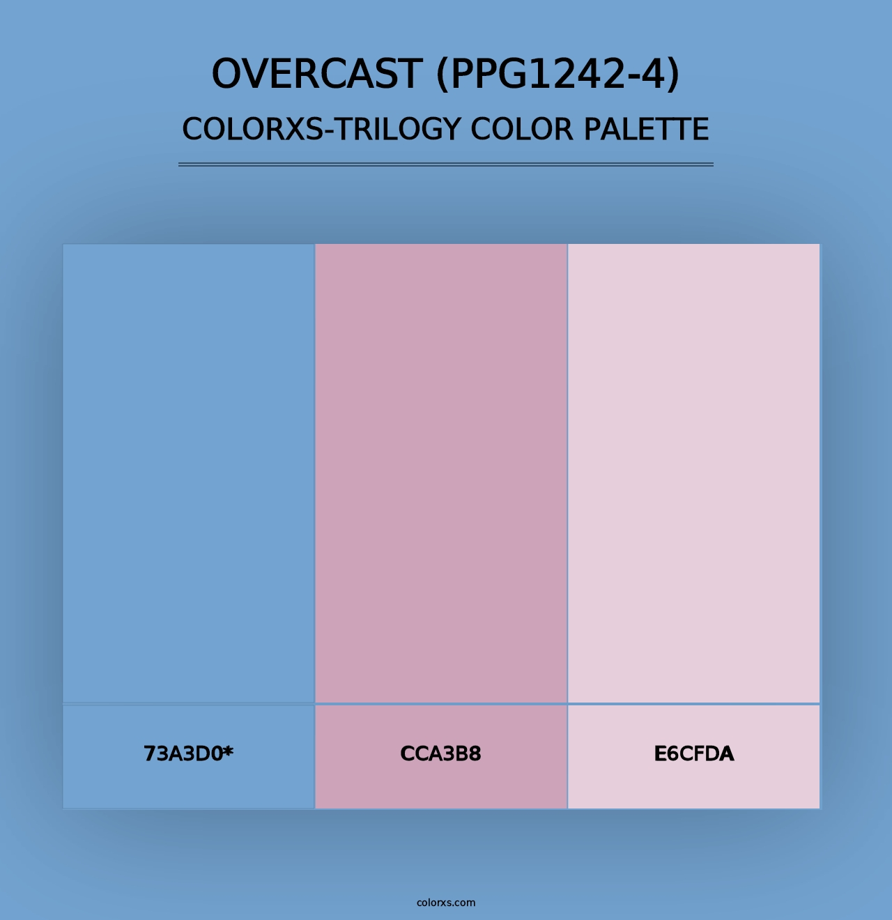 Overcast (PPG1242-4) - Colorxs Trilogy Palette