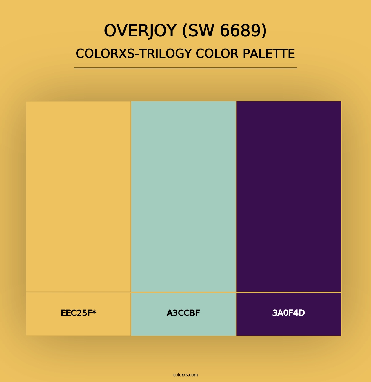 Overjoy (SW 6689) - Colorxs Trilogy Palette