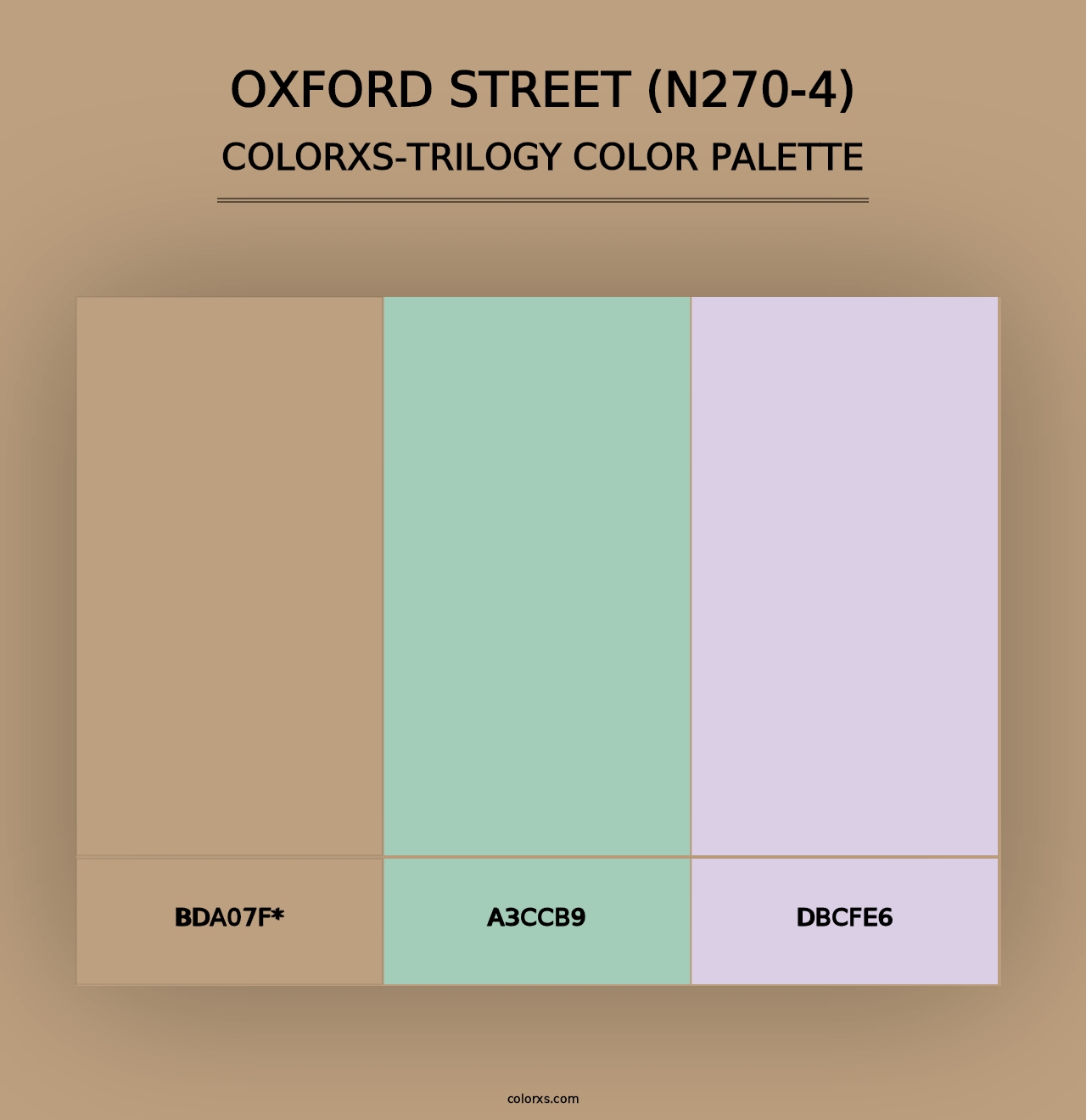 Oxford Street (N270-4) - Colorxs Trilogy Palette