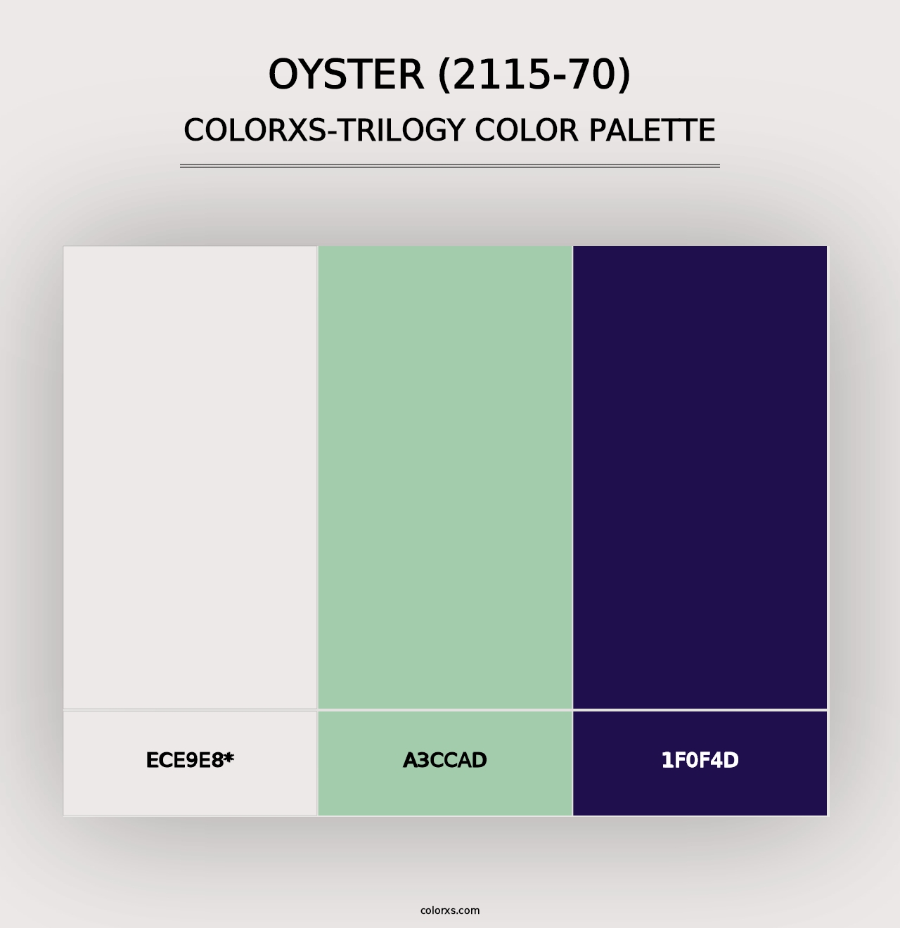 Oyster (2115-70) - Colorxs Trilogy Palette