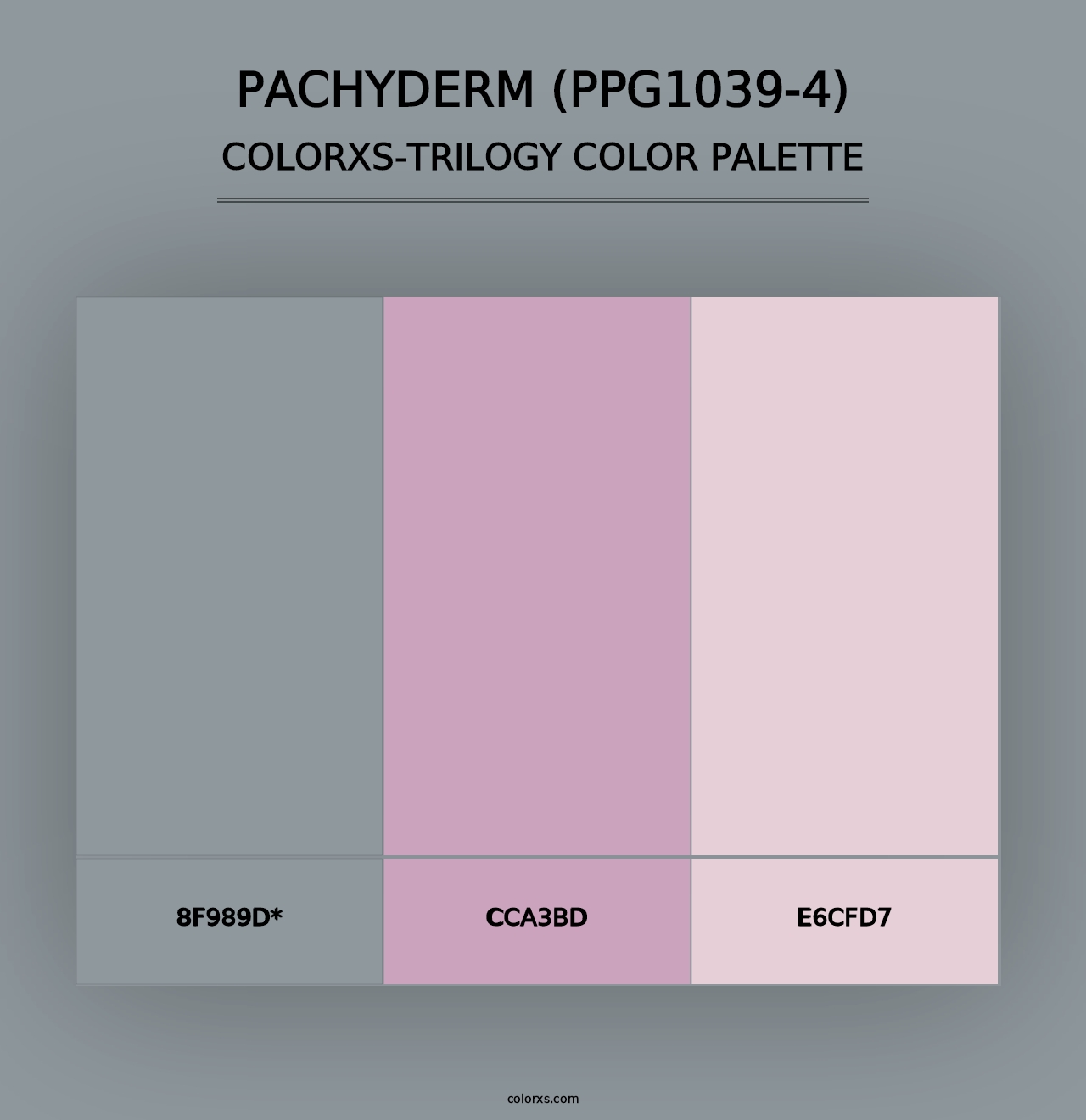 Pachyderm (PPG1039-4) - Colorxs Trilogy Palette