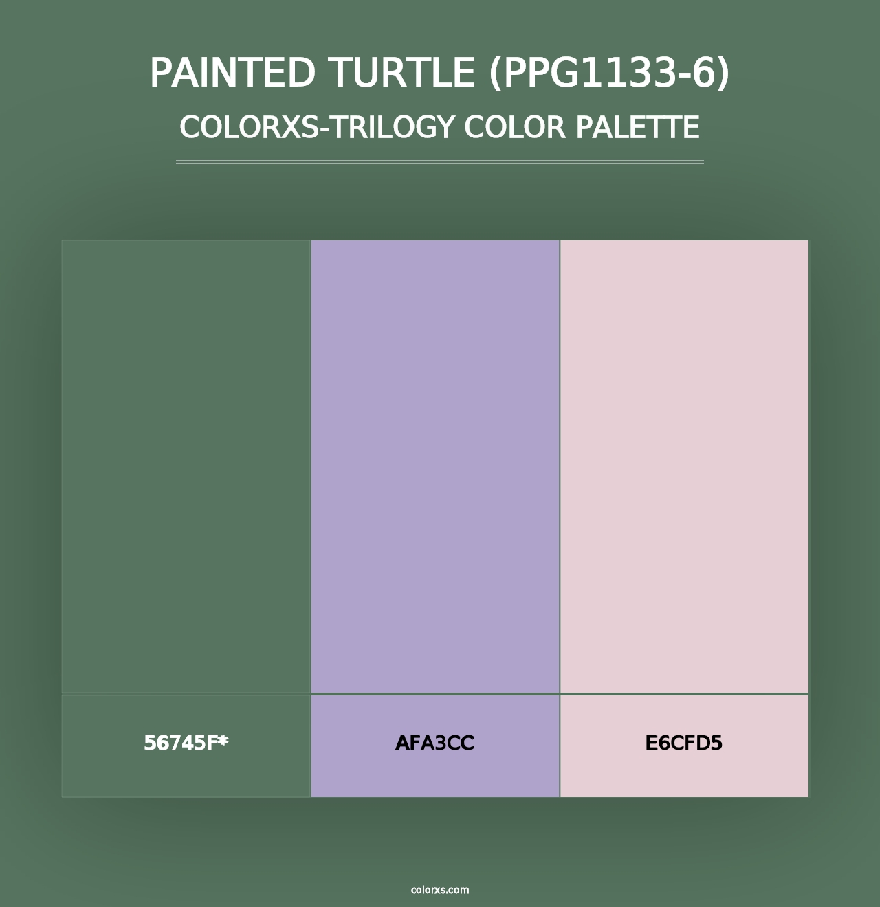 Painted Turtle (PPG1133-6) - Colorxs Trilogy Palette