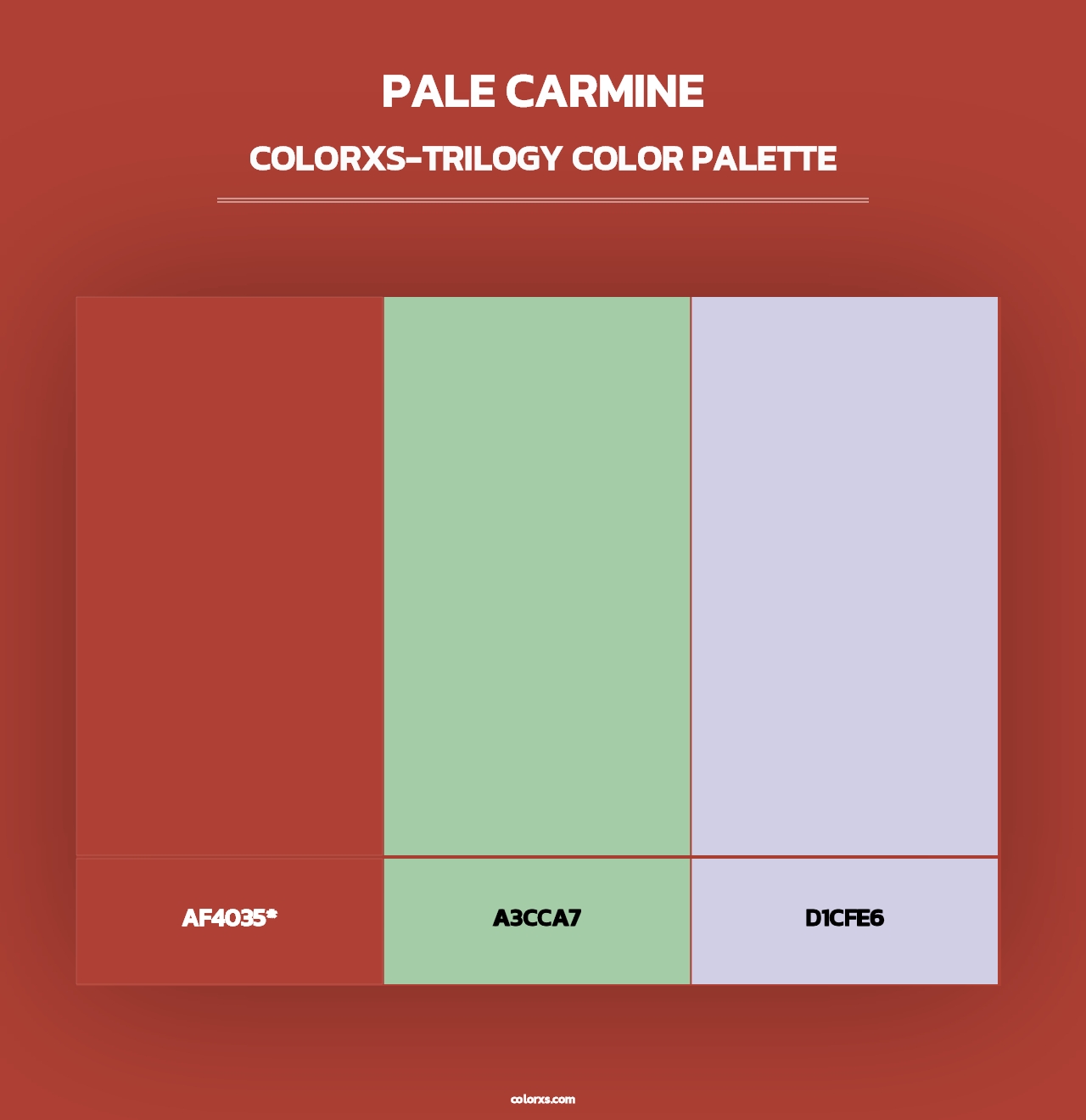 Pale carmine - Colorxs Trilogy Palette