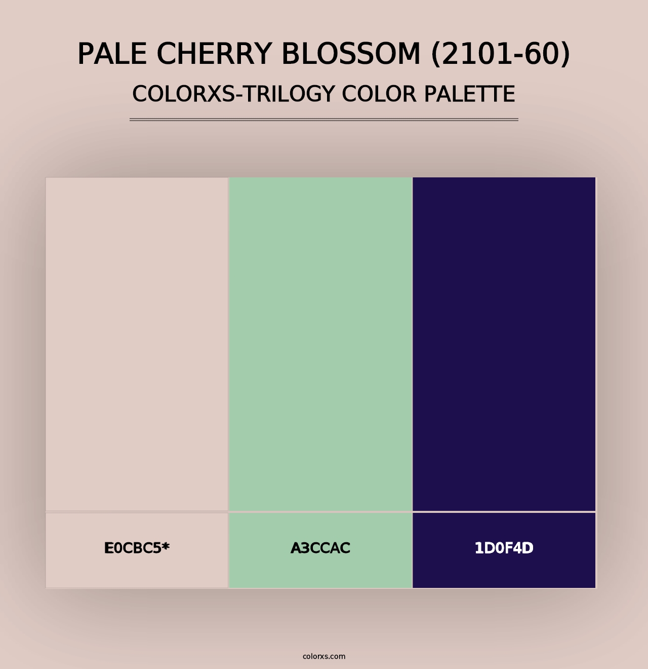 Pale Cherry Blossom (2101-60) - Colorxs Trilogy Palette