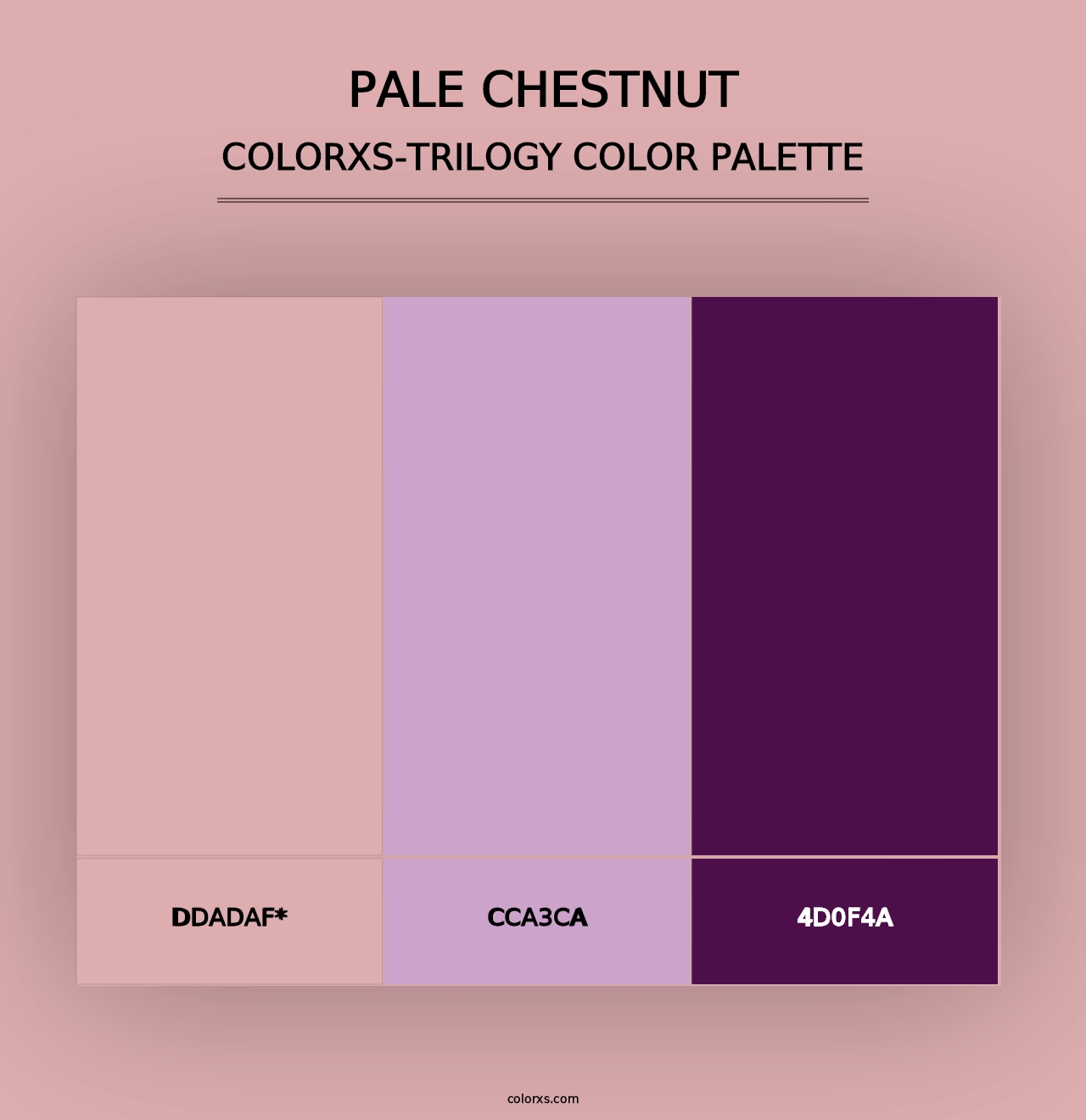 Pale Chestnut - Colorxs Trilogy Palette