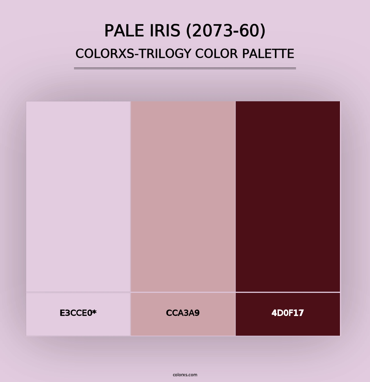 Pale Iris (2073-60) - Colorxs Trilogy Palette